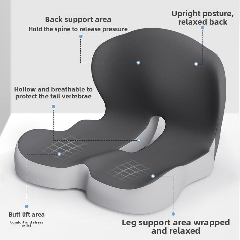 Memory foam integrated seat cushion backrest