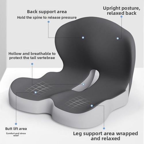 Memory foam integrated seat cushion backrest